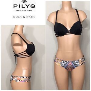 PILYQ mixed bikini. 34C/S-bottom. NWT